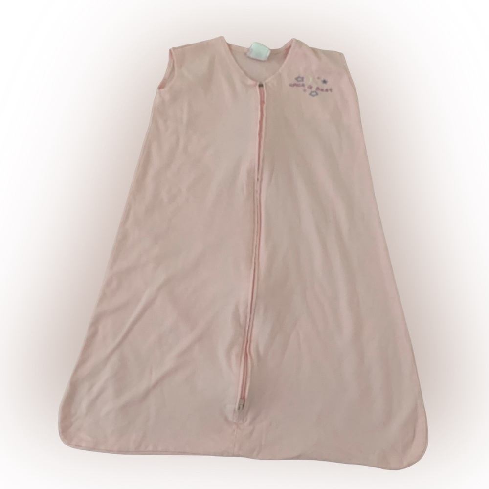 Halo Sleep Sack Baby Pink Large 12-18 m, 22-28 lbs, zips from neck 100% cotton